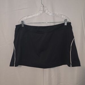 Champion Black Mini Skort with White Piping